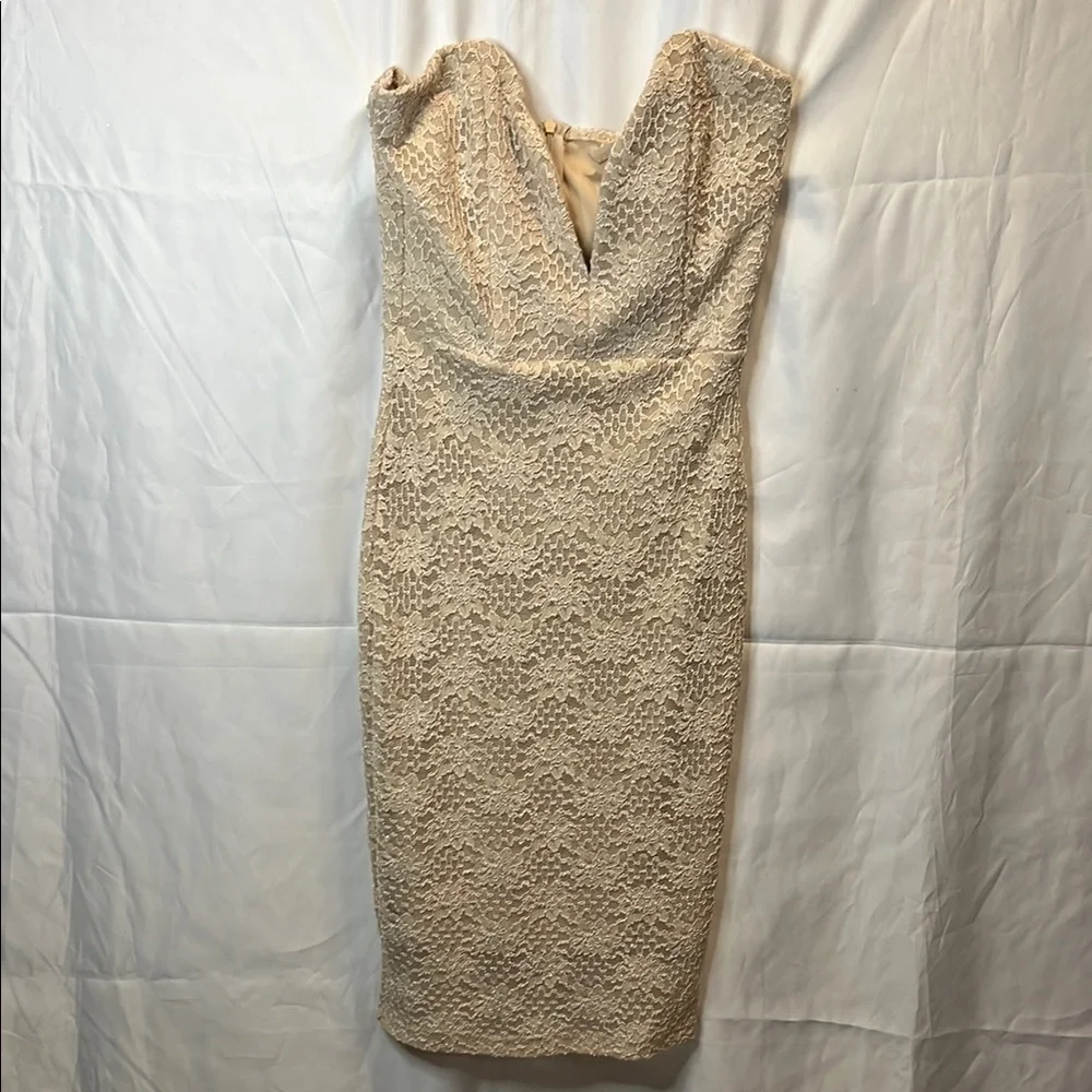 Monaco Tan Sweetheart Bodycon Cocktail Dress
